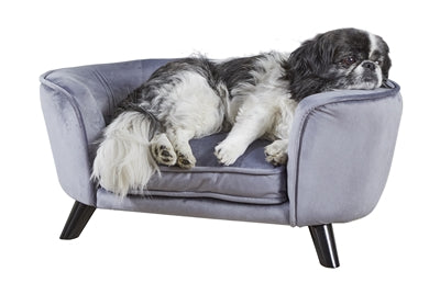 Enchanted Pet Verzauberter Hundekorb / Sofa Romy Zinngrau