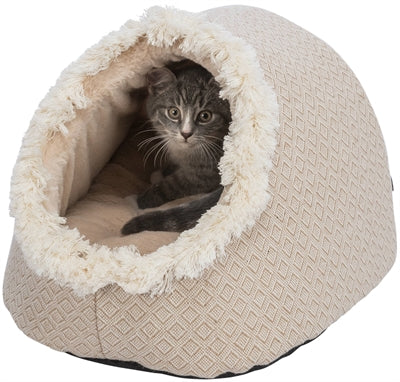 Trixie Katze Korb Iglu Boho Beige