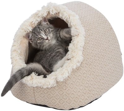 Trixie Katze Korb Iglu Boho Beige