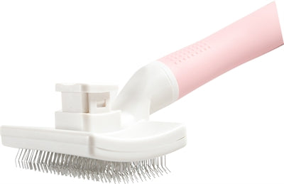 Zolux Anah Slicker Brush Einziehbar Rosa/Weiss