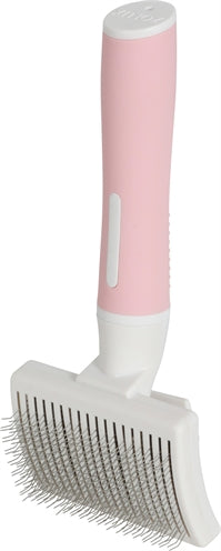 Zolux Anah Slicker Brush Einziehbar Rosa/Weiss