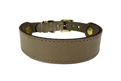 Sazzz Hundehalsband Sweetie Classic Leder Taupe